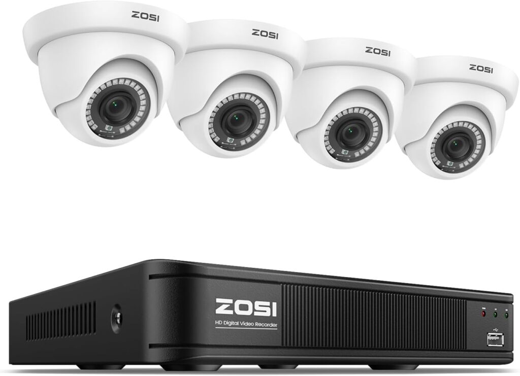 ZOSI cheap security camera system with outdoor bullet cameras
