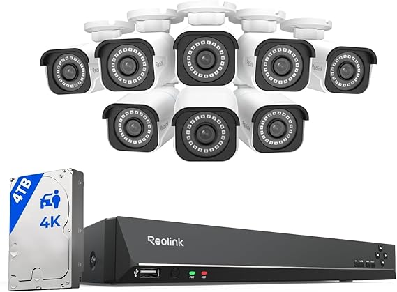 Reolink and ZOSI cctv security system setup for property monitoring
