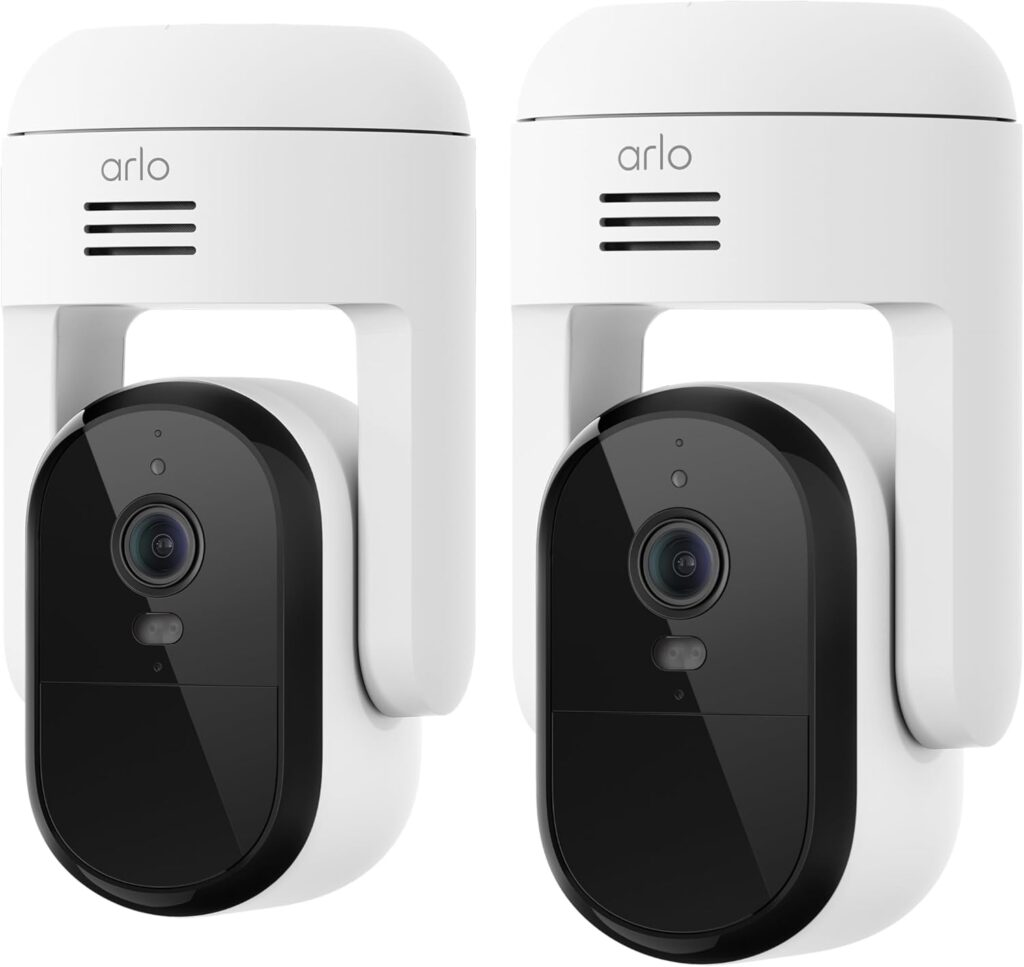 adt home security cameras alternative with outdoor 2K pan tilt coverage
