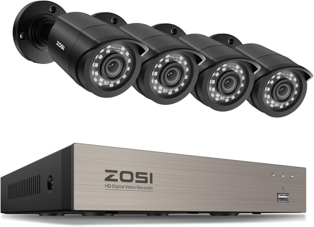cheap security camera system with pan tilt cameras for home security
