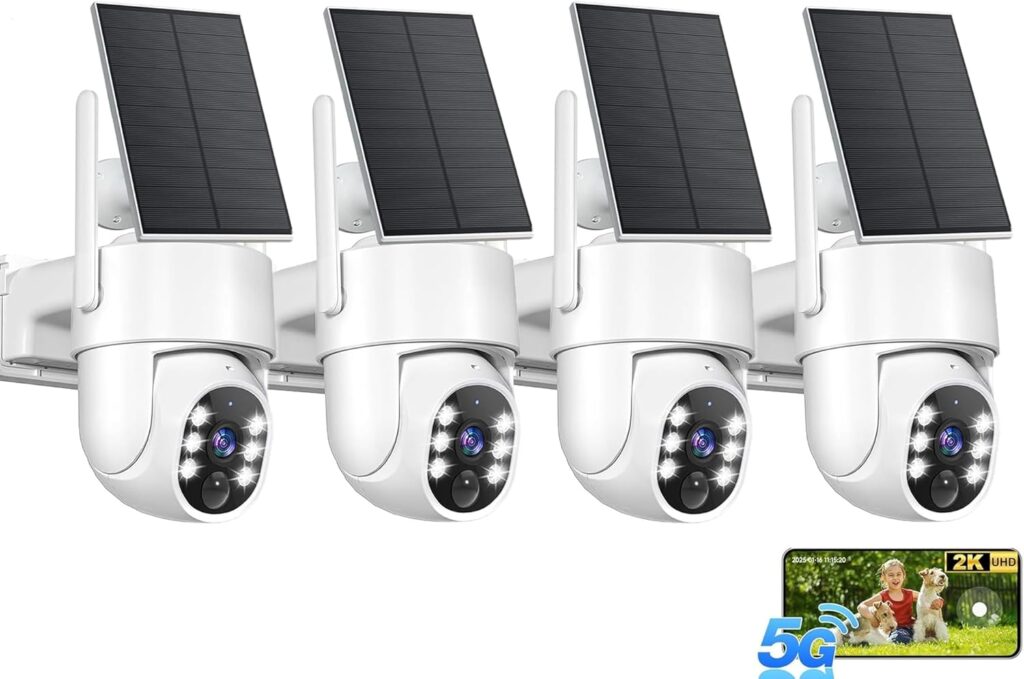 dual-lens wireless home camera system covering a front porch