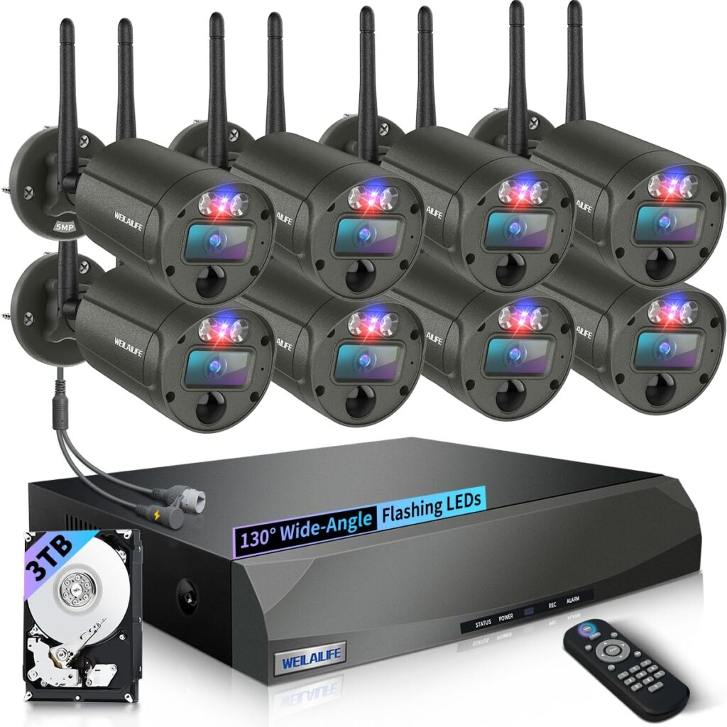 WEILAILIFE Outdoor Wireless Security Camera System