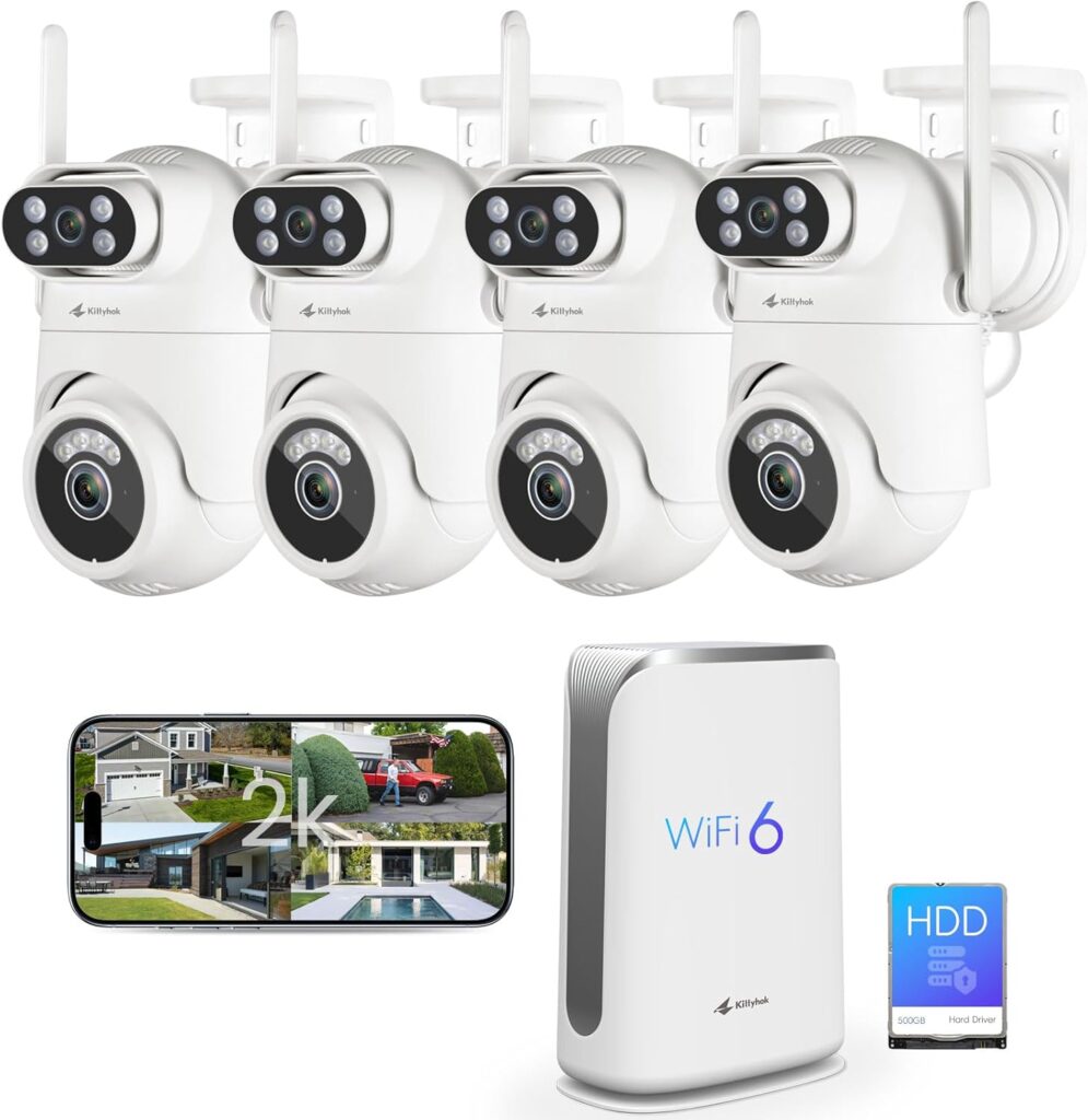 Kittyhok Dual-Lens Home Security Camera System