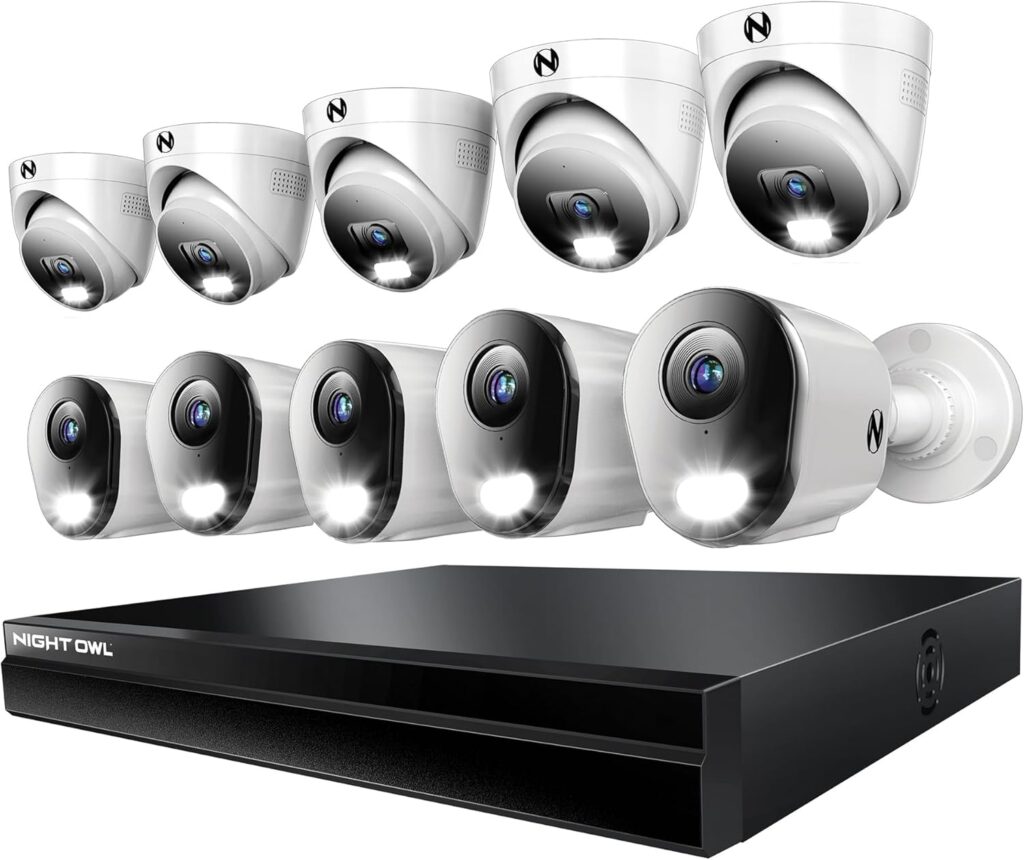 Night Owl best wired security camera system with 4K PoE cameras
