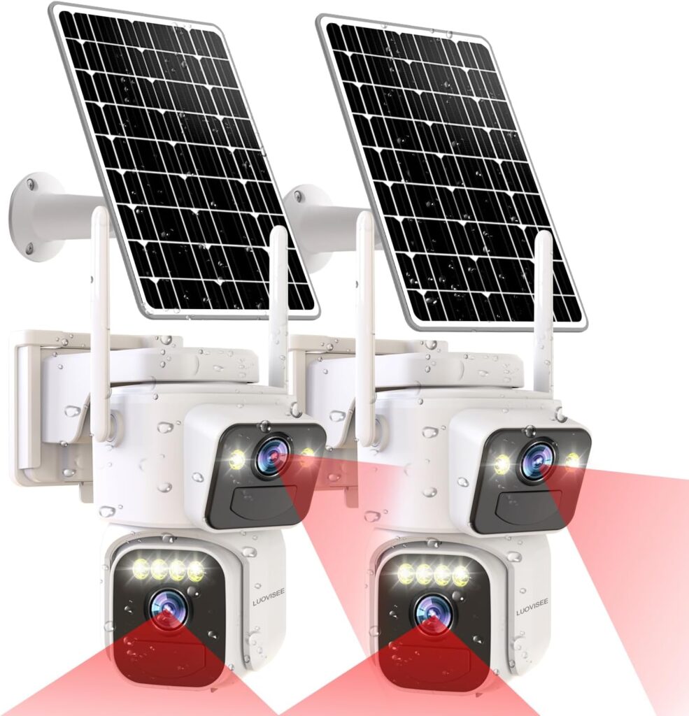 solar powered outdoor camera compared with vivint security Cameras
