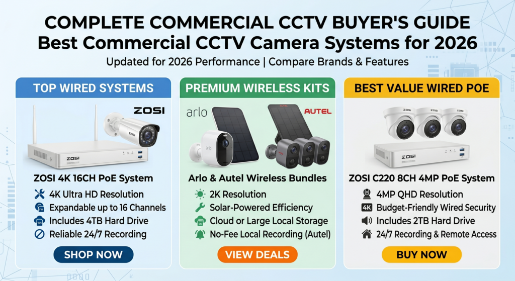 Commercial CCTV Camera Systems